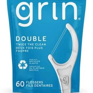 2 pack of Grin Double Minty Menthe Flossers 120 pcs